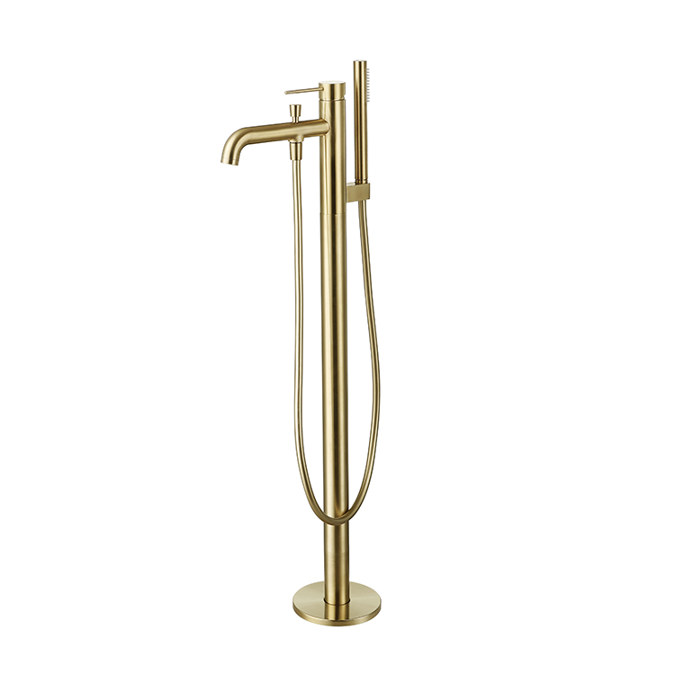 Stand Mixer - Grifo mezclador de ducha minimalista dorado