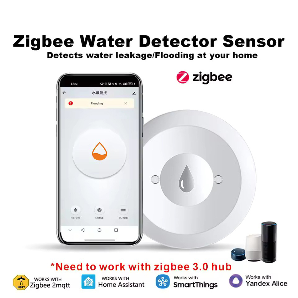 Kitchen Appliances Video - Sensor de Agua Zigbee, Detector de