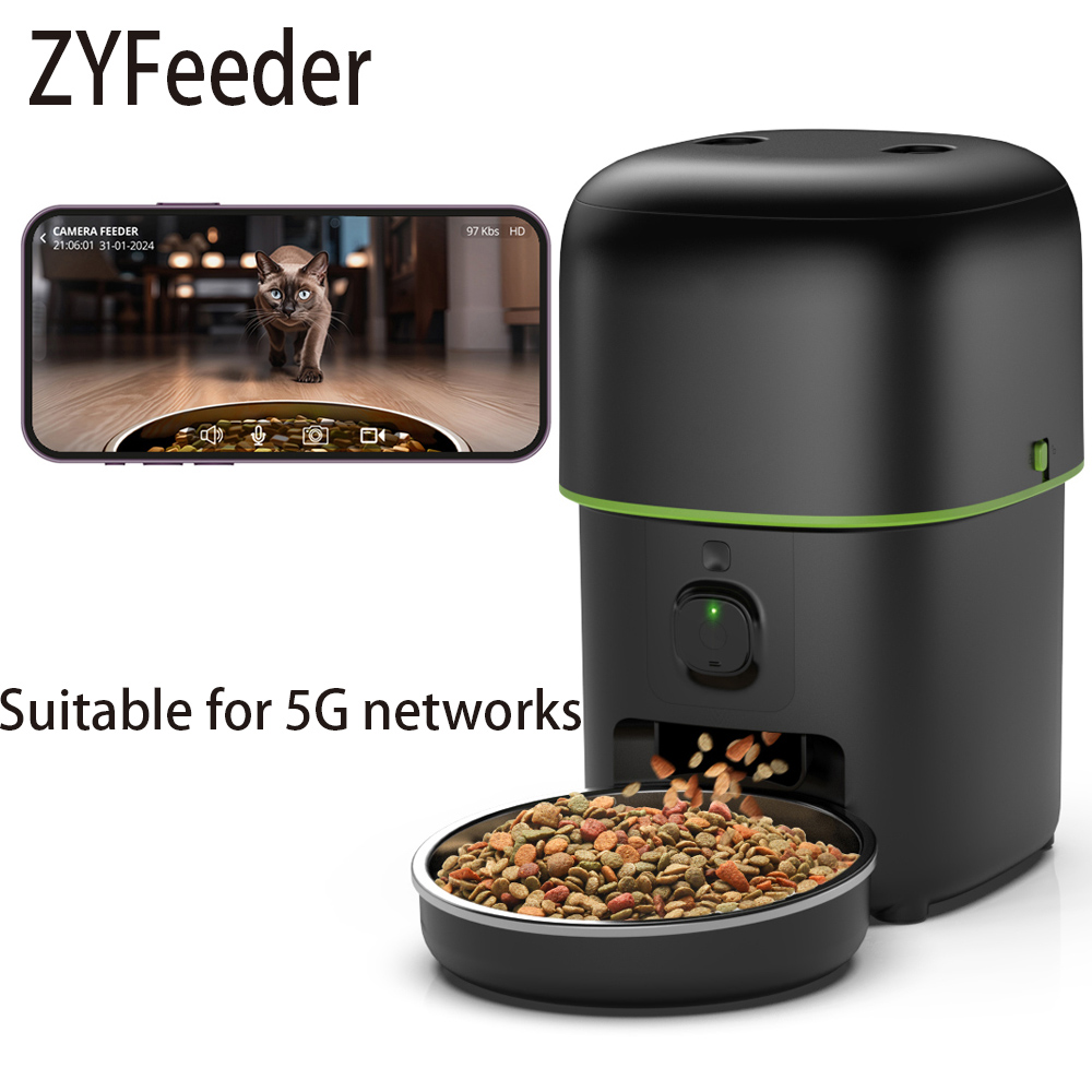 Kitchen Appliances Video - Alimentador automático para mascotas con cámara