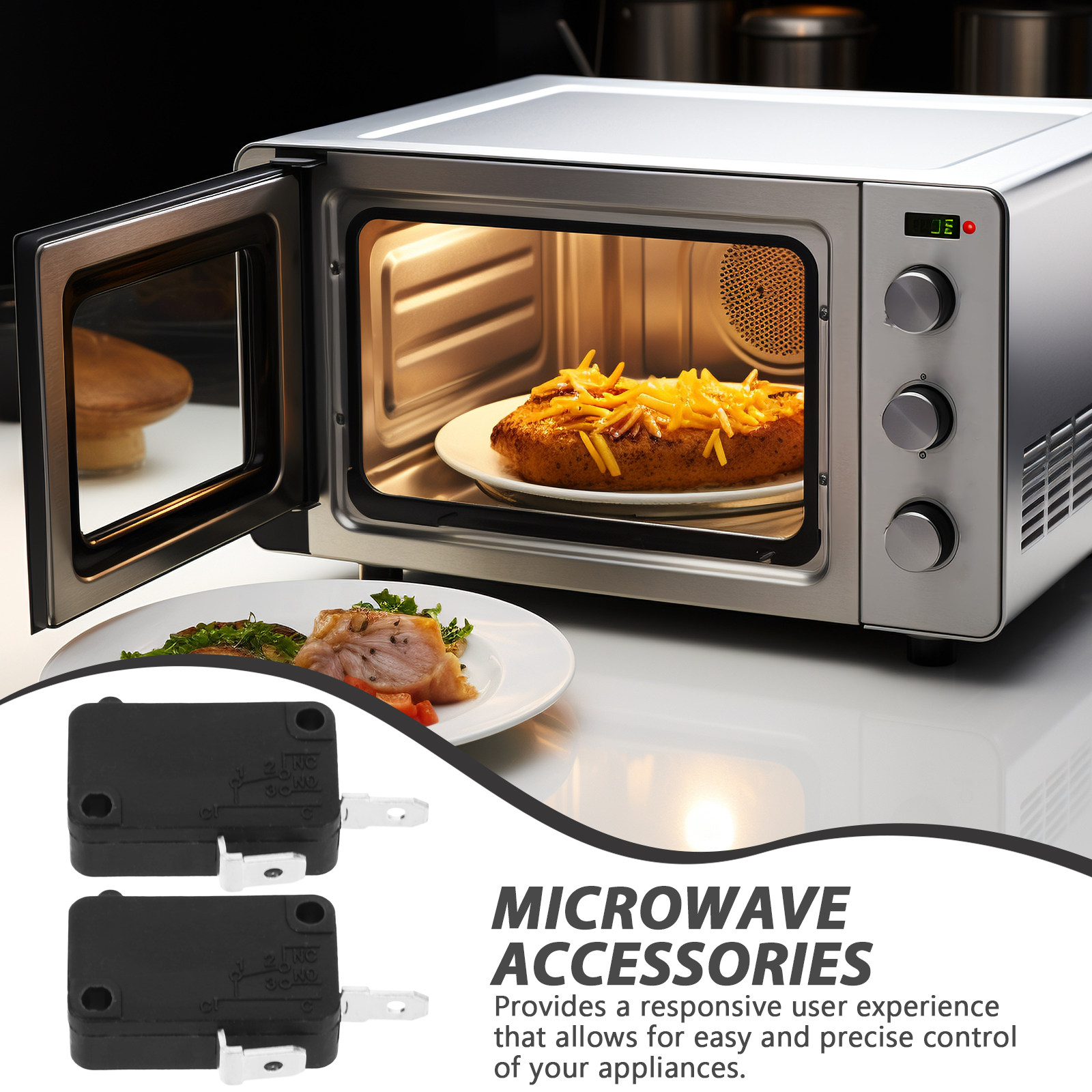 2 unidades de microinterruptor - Microwave Oven reseña y precio