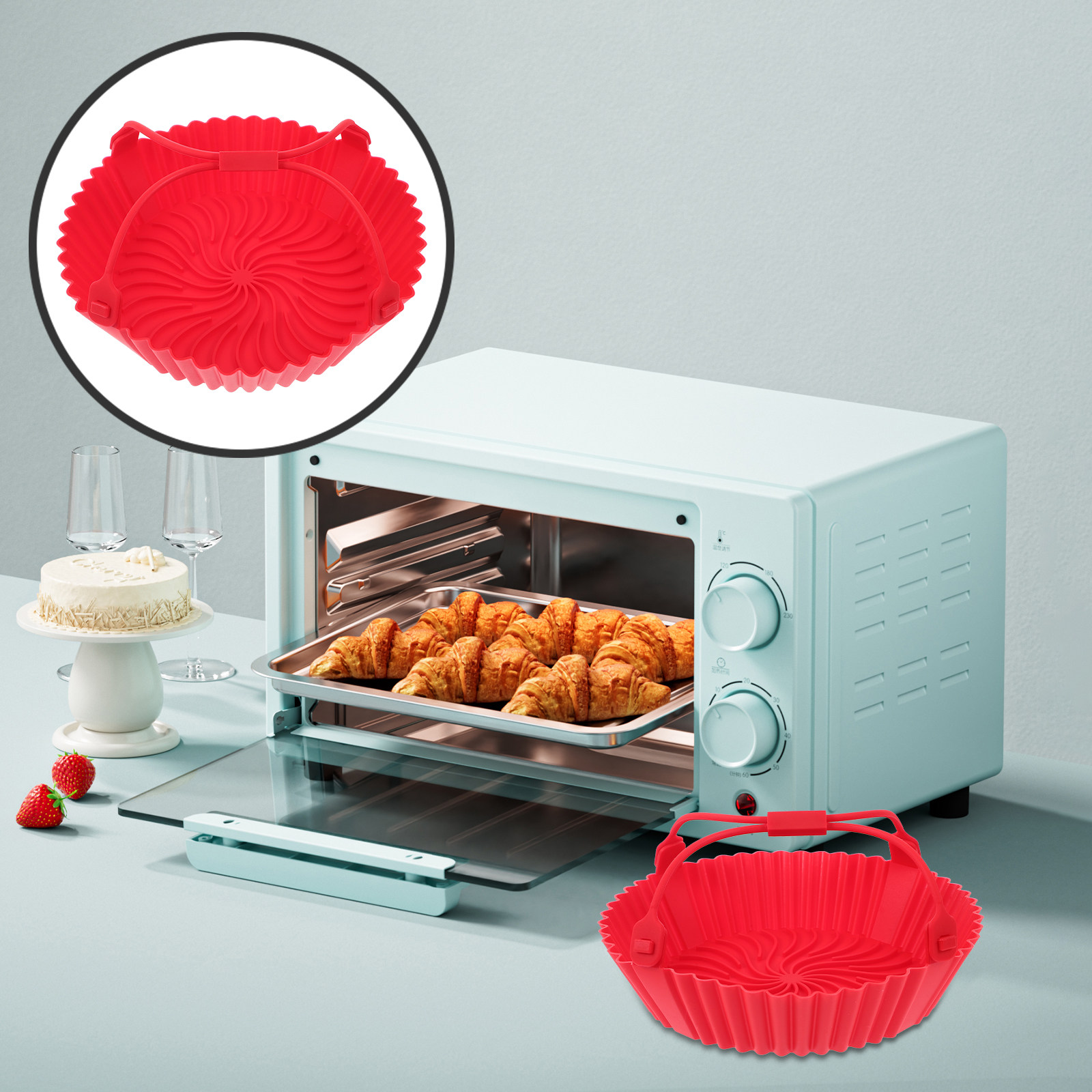 Bandeja de silicona para freid - Air Fryer reseña y precio