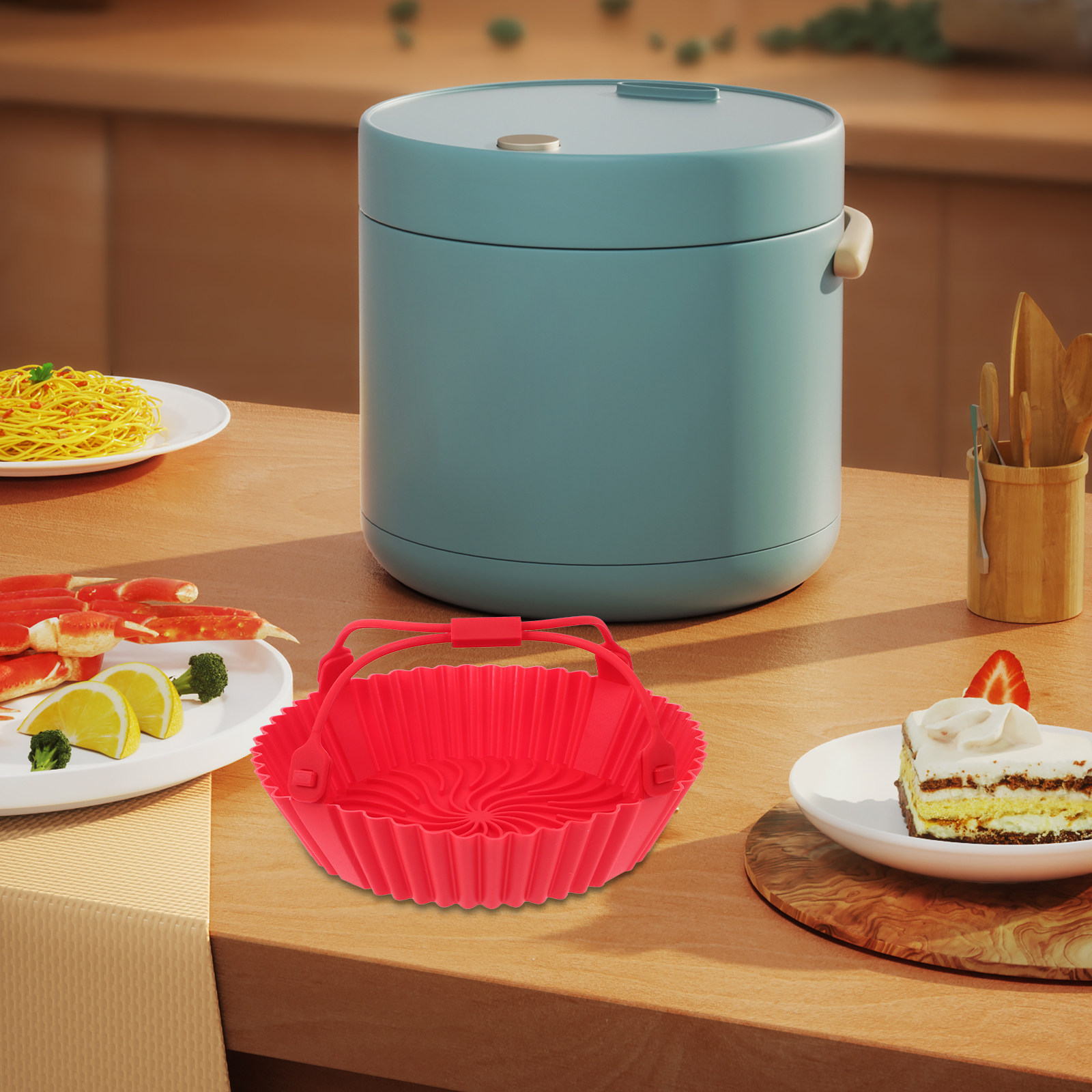 Bandeja de silicona para freid - Air Fryer reseña y precio