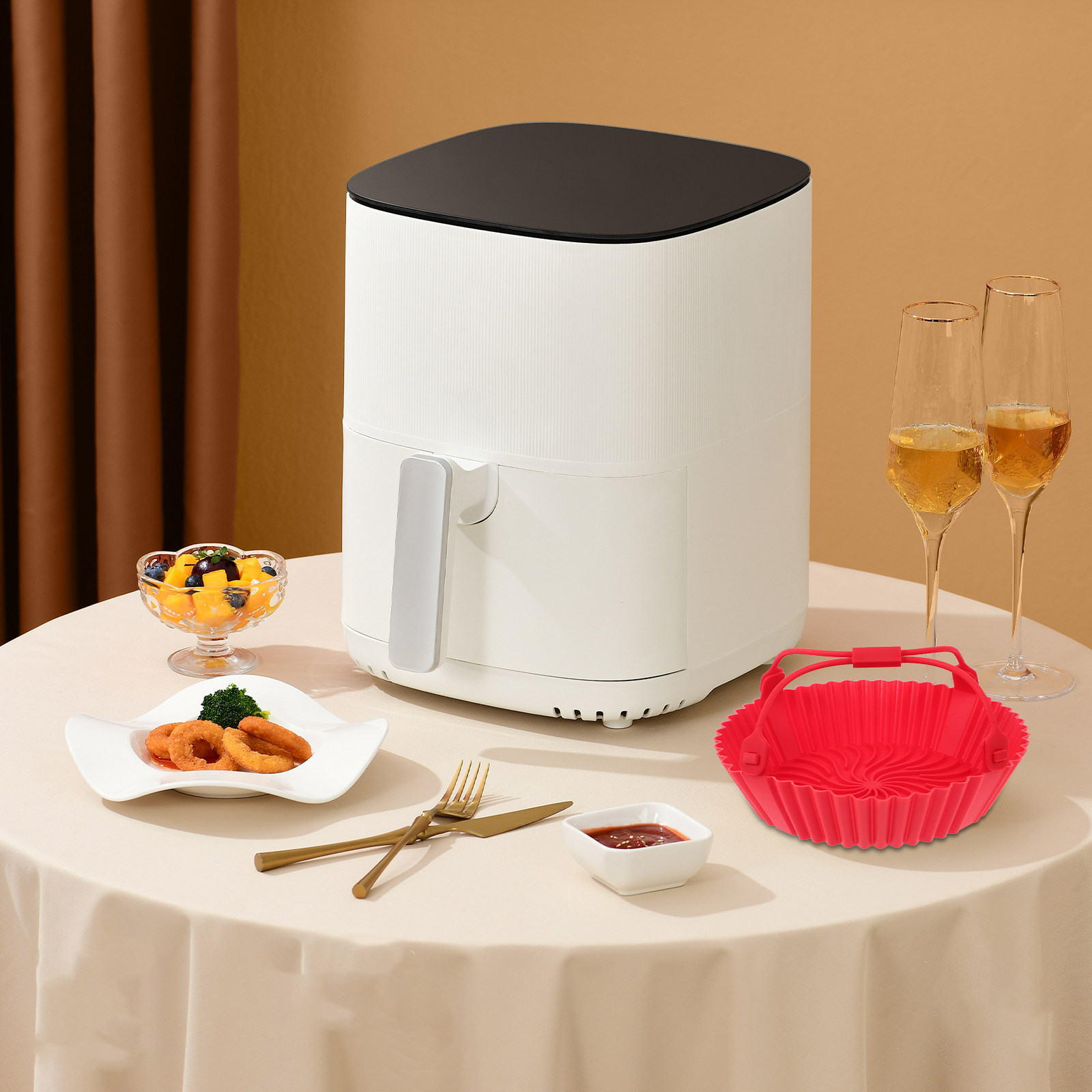 Bandeja de silicona para freid - Air Fryer reseña y precio
