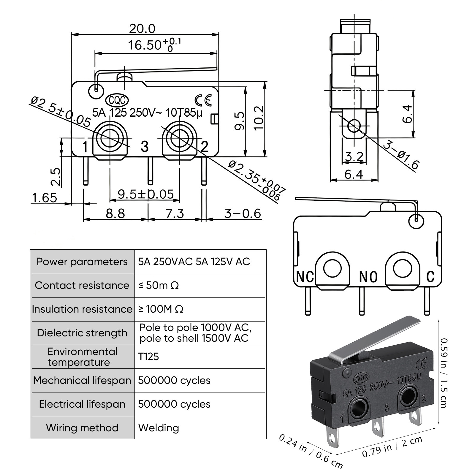 Microinterruptor para puerta d - Microwave Oven reseña y precio
