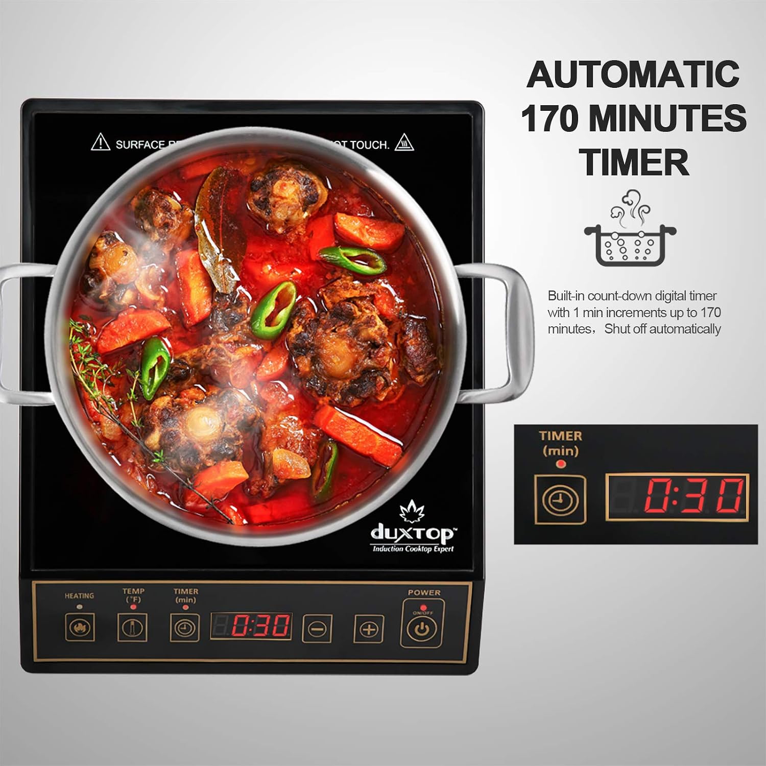 Quemador de encimera portátil  - Induction Cooktop Portable reseña y precio