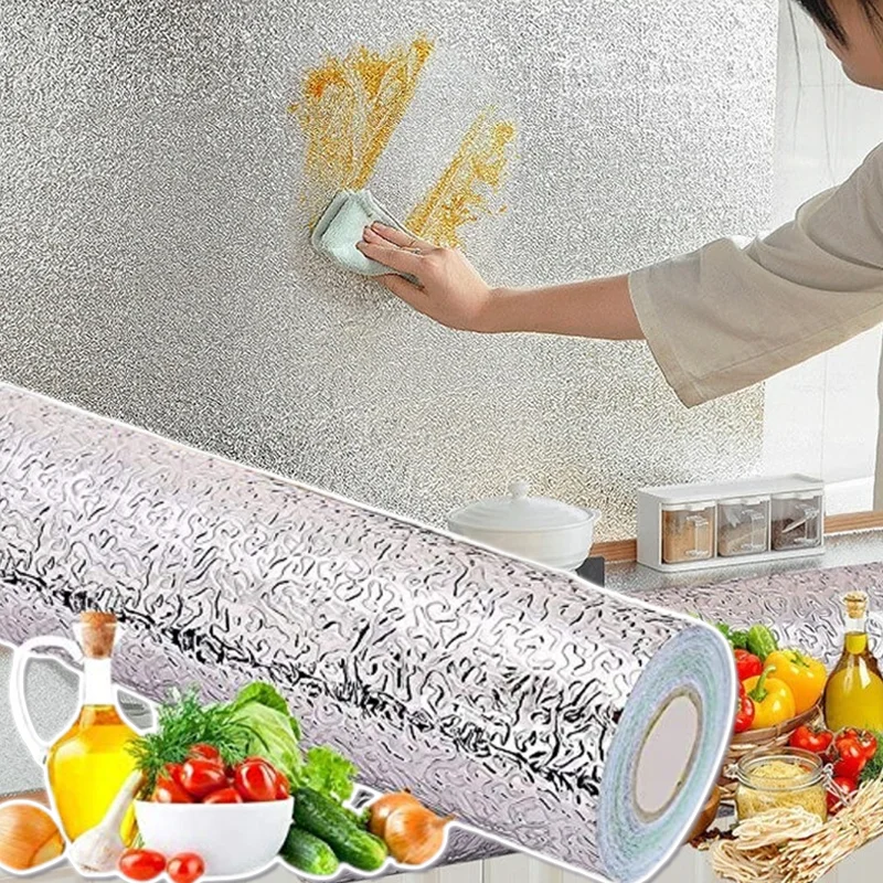 Pegatina de aluminio antiaceit - Kitchen Appliances Cabinet reseña y precio